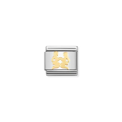 Nomination Composable Classic Länk Gemini i bonded gult guld