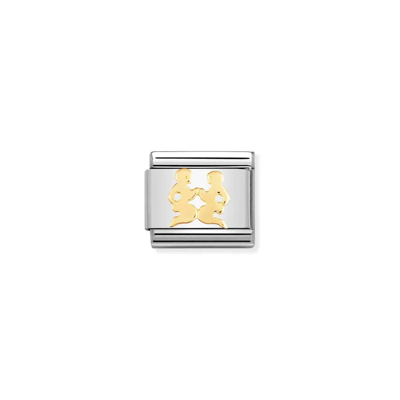 Nomination Composable Classic Länk Gemini i bonded gult guld