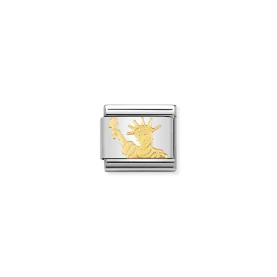 Nomination Composable Classic Länk Gold Statue of Liberty