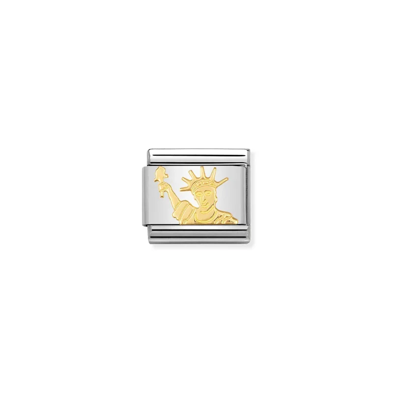 Nomination Composable Classic Länk Gold Statue of Liberty