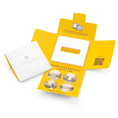 Nomination Composable Classic Länk Kors Symbol i Guld