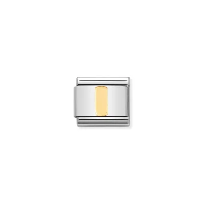 Nomination Composable Classic Länk Letter I i bondad guld