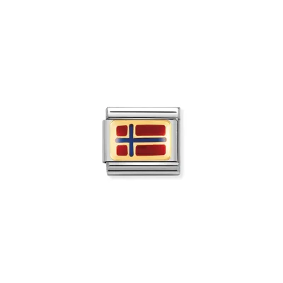 Nomination Composable Classic Länk Norge Flagga