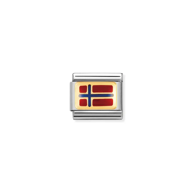 Nomination Composable Classic Länk Norge Flagga
