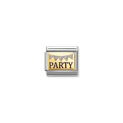 Nomination Composable Classic Länk, PARTY, Glitter Bunting