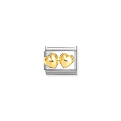 Nomination Composable Classic Länk, Raised Double Heart