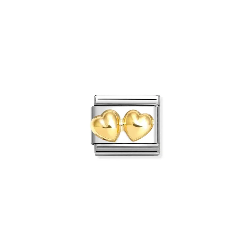 Nomination Composable Classic Länk, Raised Double Heart