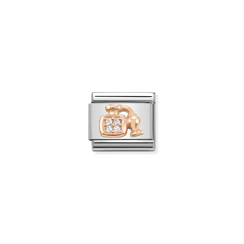 Nomination Composable Classic Länk Rosegold Parfym med Zirconia