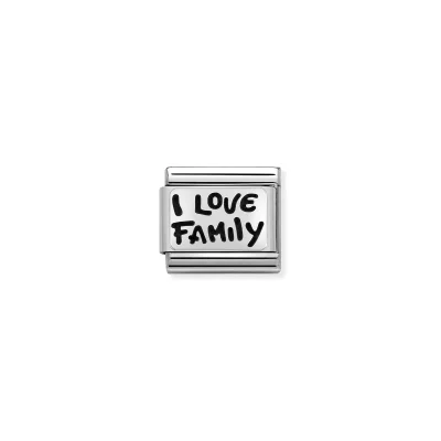 Nomination Composable Classic Länk Silver I Love Family