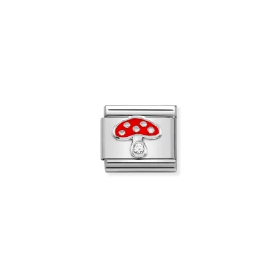 Nomination Composable Classic Länk, Silver Mushroom, CZ