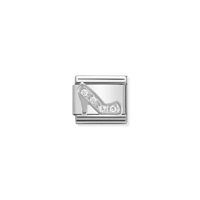 Nomination Composable Classic Länk Skor i Silver och Zirconia