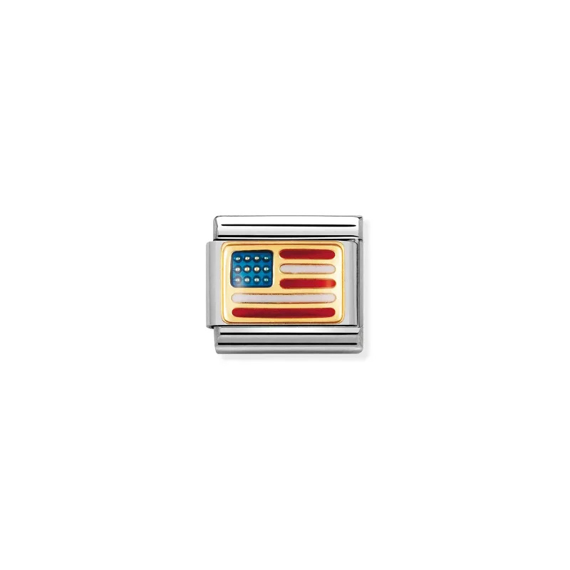 Nomination Composable Classic Länk USA Flagga