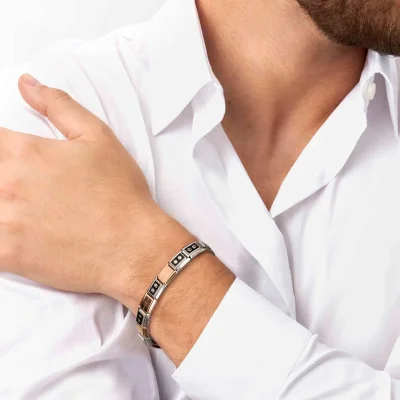 Nomination Composable Classic Länk, White Opal in rose gold