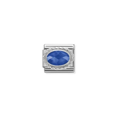 Nomination Composable Classic Länk bl facetterad zirconia