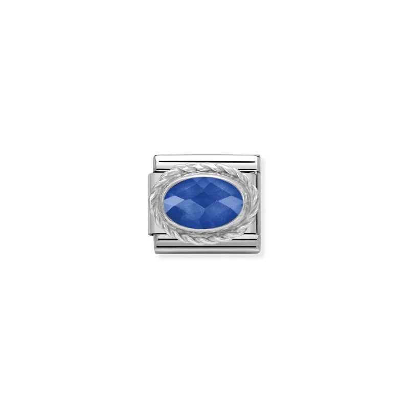 Nomination Composable Classic Länk bl facetterad zirconia