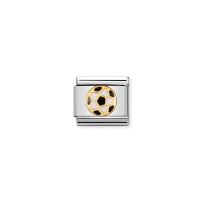 Nomination Composable Classic Länk svart och vit Fotboll