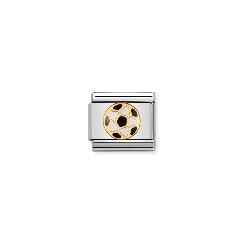 Nomination Composable Classic Länk svart och vit Fotboll