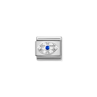Nomination Composable Länk, Greek Eye, silver and CZ
