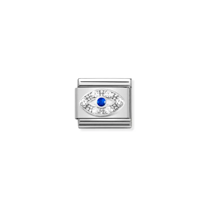 Nomination Composable Länk, Greek Eye, silver and CZ