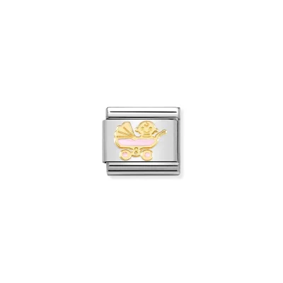 Nomination Composable Länk, Pink Baby Carriage