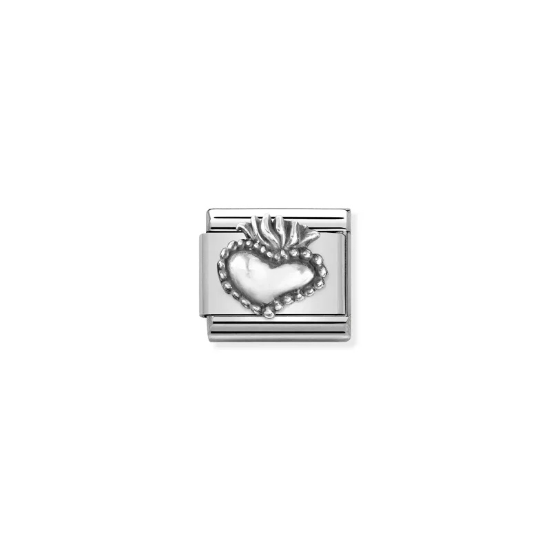 Nomination Composable Länk, Sacred Heart, sterling silver
