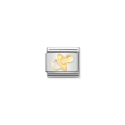 Nomination Composable Länk, gold Pacifier