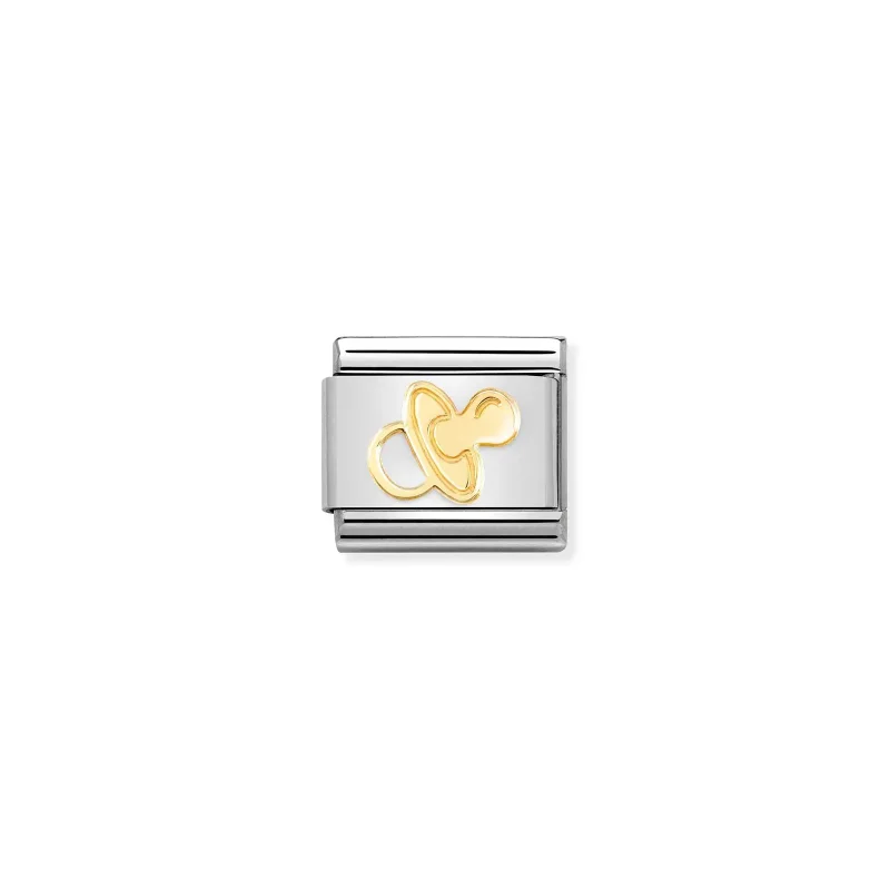 Nomination Composable Länk, gold Pacifier