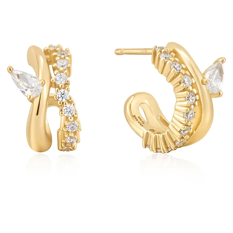 Ania Haie Sparkle Double Stud Örhängen E056-04G