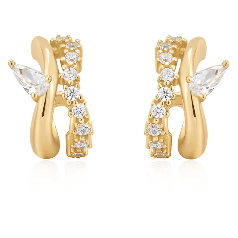 Ania Haie Sparkle Double Stud Örhängen E056-04G