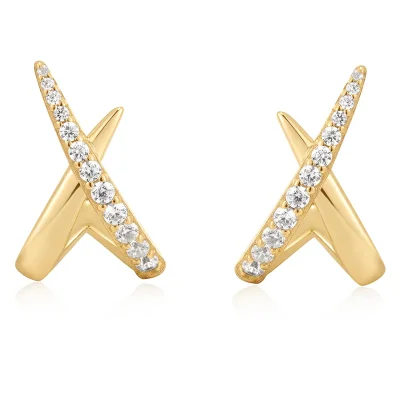 Ania Haie KISS POLISHED PAVE Stud Örhängen E057-03G