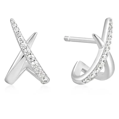 Ania Haie KISS POLISHED PAVE Stud Örhängen E057-03H