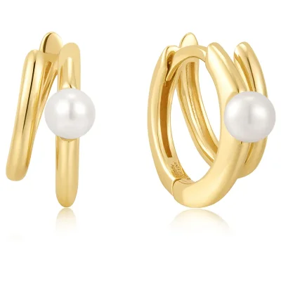Ania Haie PARALLEL DUO FRESHWATER PEARL Örhängen E058-02G