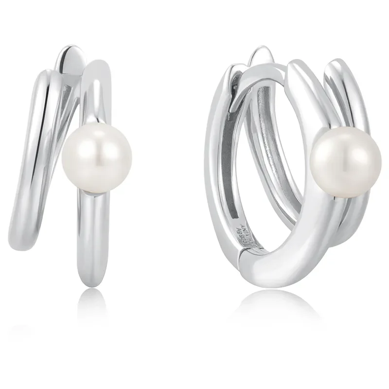 Ania Haie PARALLEL DUO FRESHWATER PEARL Örhängen E058-02H