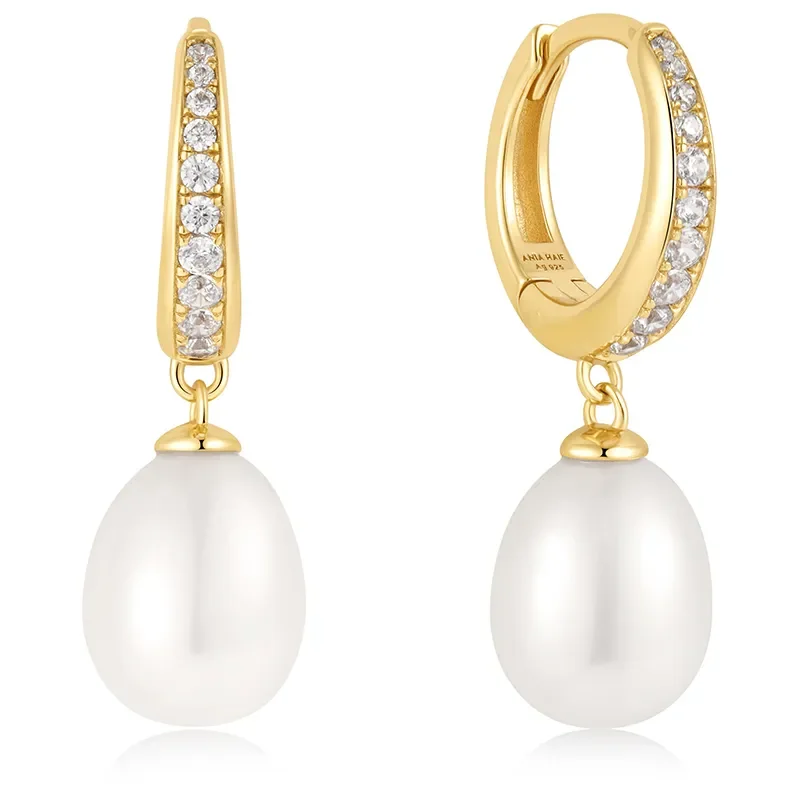 Ania Haie FRESHWATER PEARL AND CUBIC ZIRCONIA Örhängen E058-03G