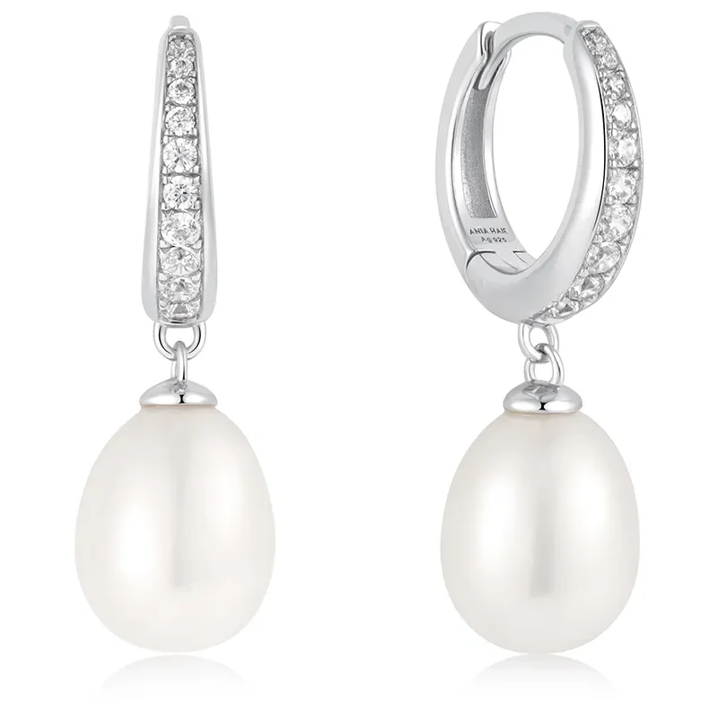 Ania Haie FRESHWATER PEARL AND CUBIC ZIRCONIA Örhängen E058-03H
