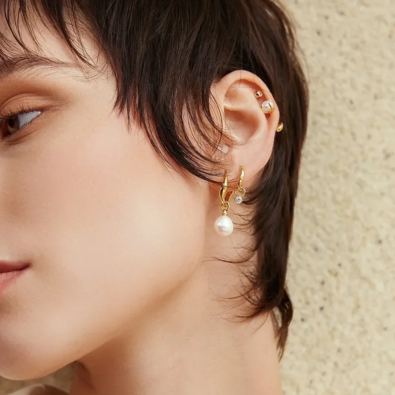 Ania Haie FRESHWATER PEARL DROP Örhängen E058-05G