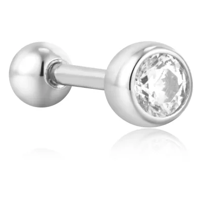 Ania Haie SOLITAIRE CUBIC ZIRCONIA BARBELL Singel E059-01H