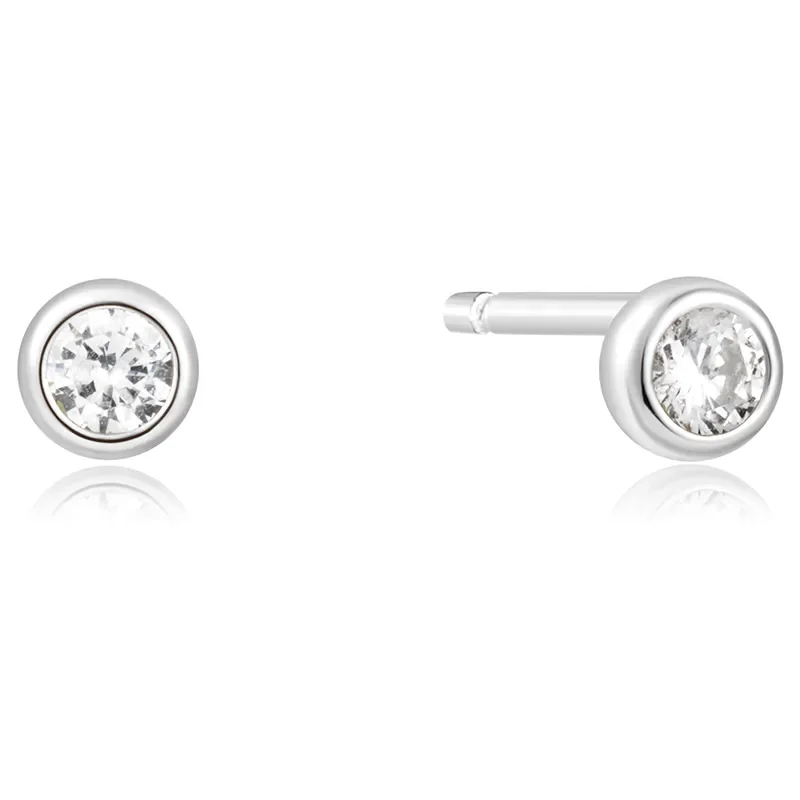 Ania Haie Silver SOLITAIRE CUBIC ZIRCONIA Dubbar Örhängen E059-03H