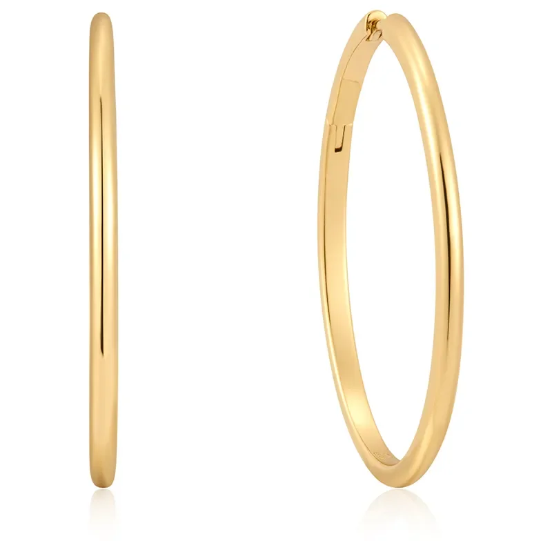 Ania Haie Guld PLAIN OVERSIZED HOOP Örhängen E059-21G