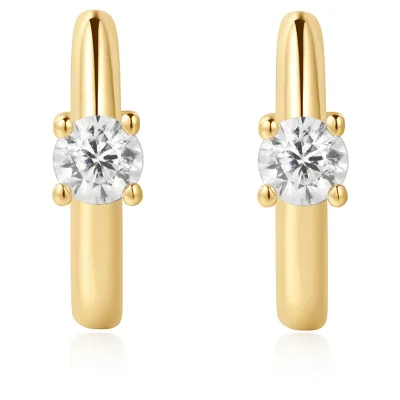 Ania Haie SOLITAIRE CUBIC ZIRCONIA MINI HOOP Örhängen E061-03G