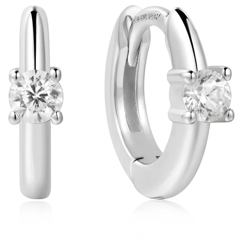 Ania Haie SOLITAIRE CUBIC ZIRCONIA MINI HOOP Örhängen E061-03H