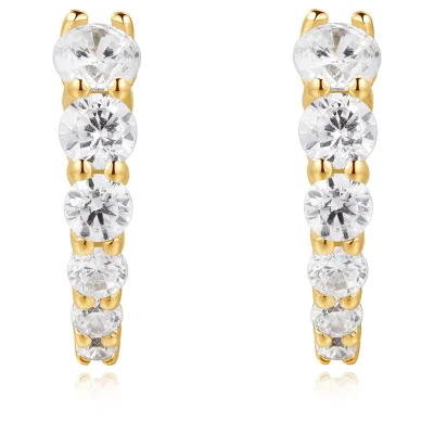 Ania Haie Guld GRADIENT PAVE HOOP Örhängen E061-06G