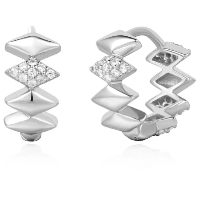 Ania Haie Silver MULTI SPARKLE HOOP Örhängen E061-09H