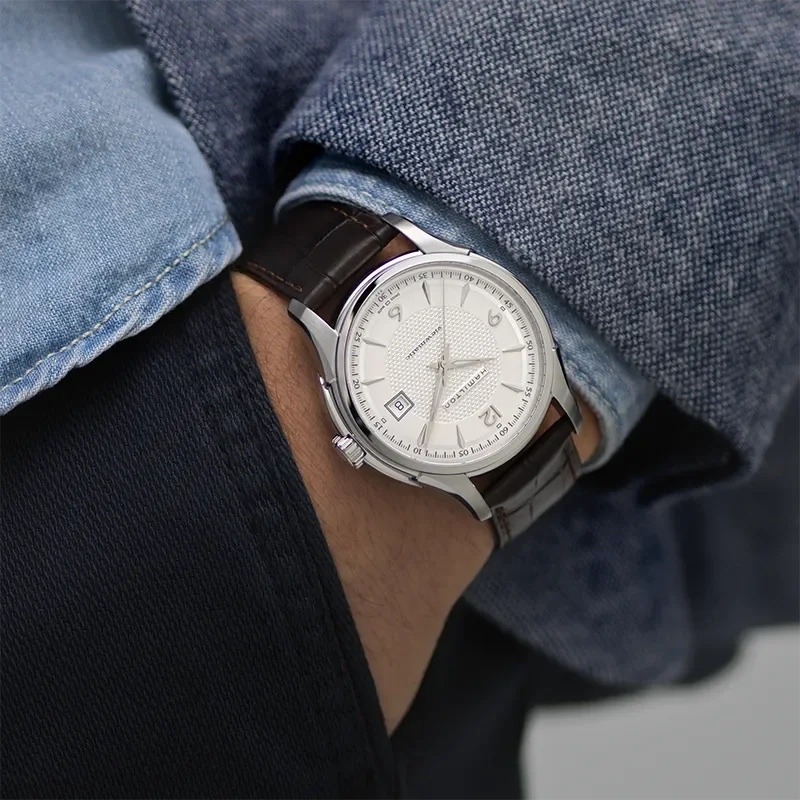 Hamilton H32515555 &ndash; Elegant 40 mm mekanisk klocka fr�n Jazzmaster