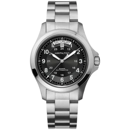 UHR L KHAKI KING AUTOMAT, SCHWARZ, 40MM