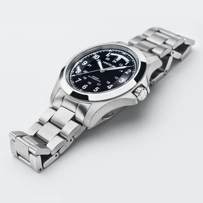 UHR L KHAKI KING AUTOMAT, SCHWARZ, 40MM