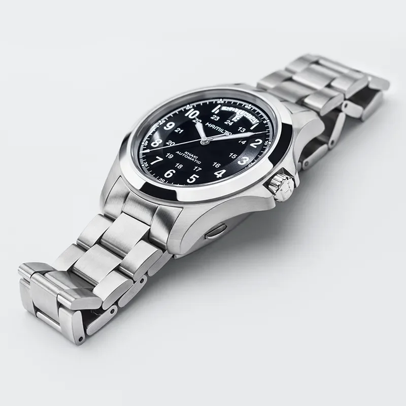 UHR L KHAKI KING AUTOMAT, SCHWARZ, 40MM