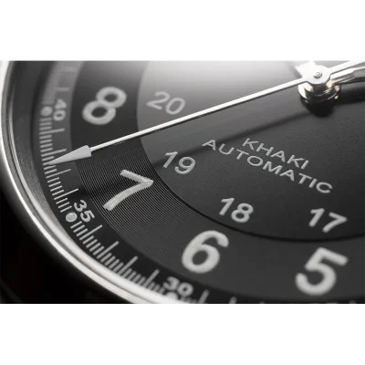 UHR L KHAKI KING AUTOMAT, SCHWARZ, 40MM