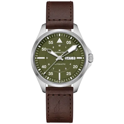 Hamilton H64635560 Khaki Aviation Mekanisk Klocka &ndash; Magnussons Ur G&ouml;teborg