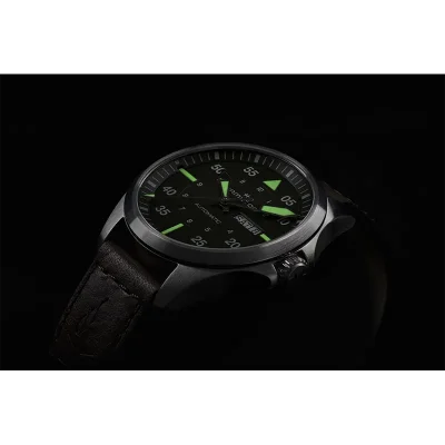 Hamilton H64635560 Khaki Aviation Mekanisk Klocka &ndash; Magnussons Ur G&ouml;teborg